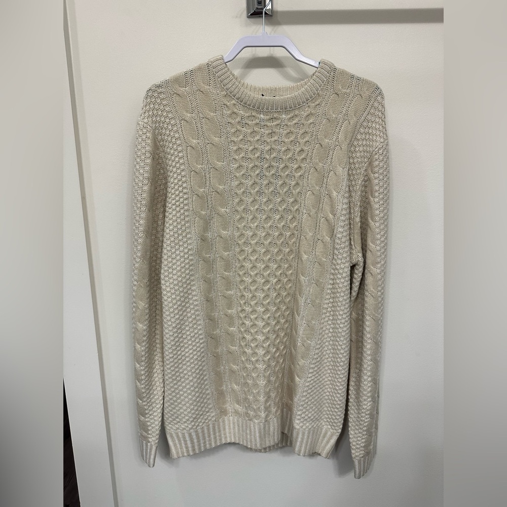 NWT Harry Brown Cable Knit Sweater